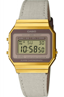 Ceas unisex CASIO Retro Vintage Casual UNX DIG FABR BROWN foto