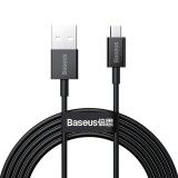 CABLU alimentare si date Baseus Superior, Fast Charging Data Cable pt. smartphone, USB la Micro-USB 2A, 2m, negru &quot;CAMYS-A01&quot; (timbru verde 0.08 lei)