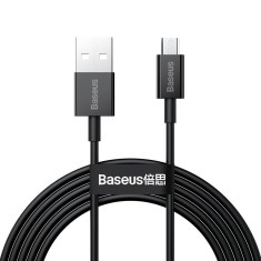 CABLU alimentare si date Baseus Superior, Fast Charging Data Cable pt. smartphone, USB la Micro-USB 2A, 2m, negru &amp;quot;CAMYS-A01&amp;quot; (timbru verde 0.08 lei) foto