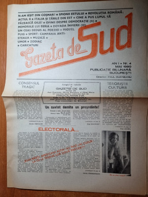 ziarul gazeta de sud mai 1990 - art. campania jurnalistilor sportivi anti steaua foto