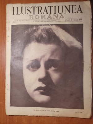 ilustratiunea romana 21 februarie 1934-moartea lui vasile goldis,moda foto