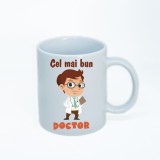 Cana alba personalizata doctor, INOVATIX&reg;. 330ml