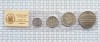Set monetarie 1976 Islanda 1, 5, 10, 50 kronur UNC - M01, Europa