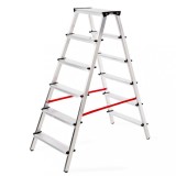 Scara aluminiu, Master, 2 tronsoane, 6 trepte, max 125 kg, 1.35 m