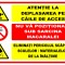 Panou atentie la deplasarea pe caile de acces nu va pozitionati sub sarcina macaralei eliminat pericolul scapari sculelor si materialelor de la inalti