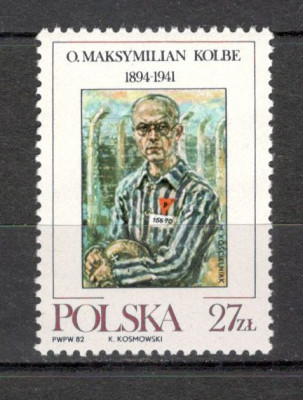 Polonia.1982 Beatificarea lui M.Kolbe-parinte franciscan MP.158 foto