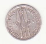 Monedă argint Southern Rhodesia 3 pence 1935 - George V