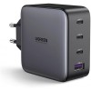 Incarcator Retea UGREEN CD226, 100W, 3A, 1 x USB-A - 3 x USB-C, Negru