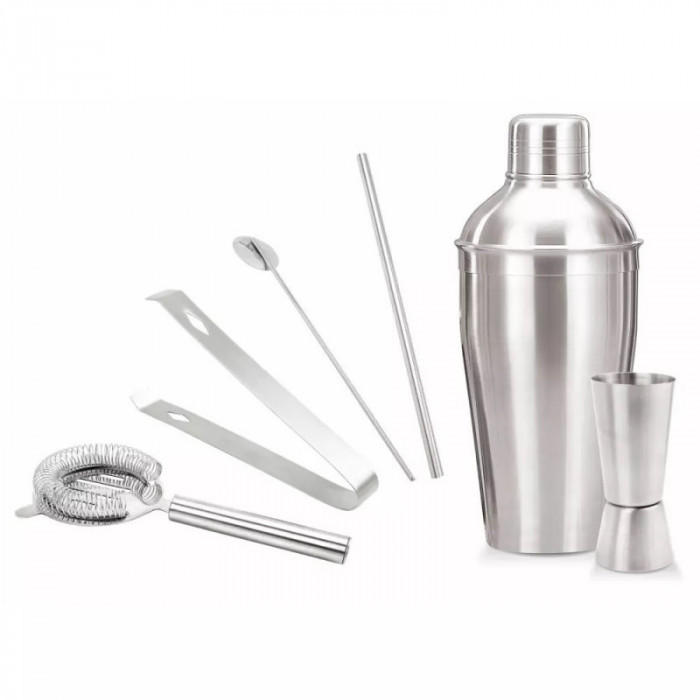 Set cocktail Kinghoff KH 1392, 6 piese, Inox