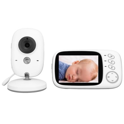 Monitor pentru Bebelus Wireless, Microfon Dual, Noise Reduction, Multilincvistic - Techsuit (VB603) - White foto