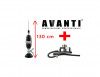 Antena CB Avanti Volo 130cm, Adaptor PL, Suport Portbagaj/Haion/Capota PNI T941, Cablu 5.2m