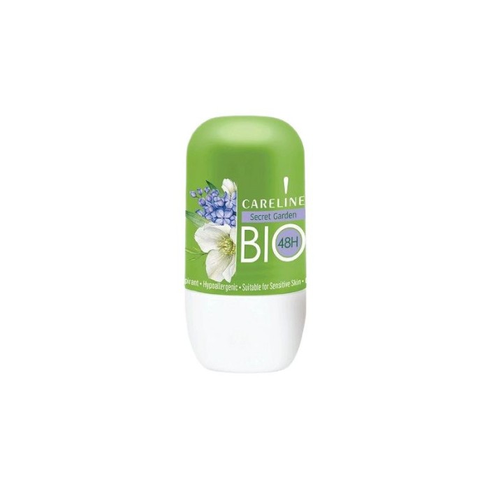 Careline Bio Roll-On, Deodorant, Secret Garden, 75 ml