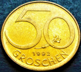 Moneda 50 GROSCHEN - AUSTRIA, anul 1992 *cod 1099 = A.UNC