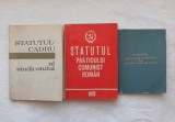Trei statute oficiale din perioada comunista