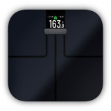 Cantar corporal Smart GARMIN Index S2, 180 kg, Wi-Fi, sticla securizata, negru