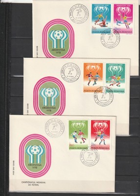 RO - FDC - C.M. FOTBAL ARGENTINA ( LP 954-955 ) 1978 ( 4 DIN 4 ) foto