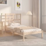 vidaXL Cadru de pat Small Single 2FT6, 75x190 cm, lemn masiv