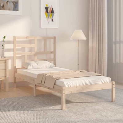 vidaXL Cadru de pat Small Single 2FT6, 75x190 cm, lemn masiv foto