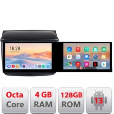 Navigatie Mitsubishi L200 2006-2014 Kit-094 Edotec 2 ecrane 8 core 4+128 21.6 inch Incell android Wifi 5Ghz gps internet Q CarStore Technology