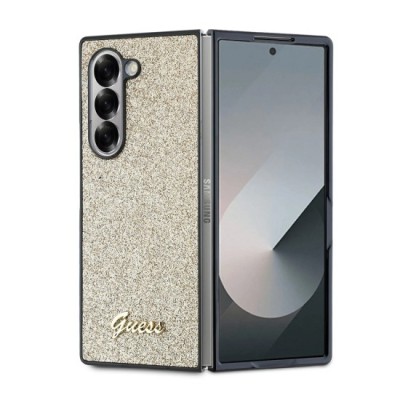 Husa pentru Samsung Galaxy Z Fold6 - Guess Glitter Script (GUHCZFD6HGGSHD) - Gold foto
