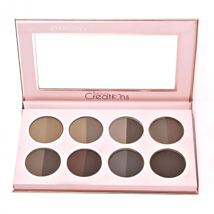 Paleta farduri pentru sprancene Eyebrow Definer Powder Book Beauty Creations, 14g