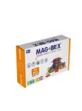 Set magnetic Magbrix Junior 24 piese patrate - compatibil cu caramizi de constructie tip Lego Duplo, Magblox