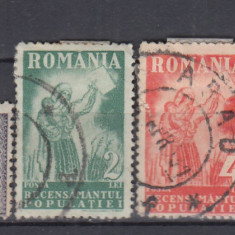 ROMANIA 1930 LP 85 RECENSAMANTUL POPULATIEI SERIE STAMPILATA