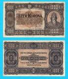 Ungaria (p#75) 1000 Korona 1923 XF+ 'Sf. Ștefan' serie: B28 699161; (ROG CITITI DETALIILE!)