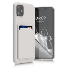 Husa pentru Apple iPhone 11, Silicon, Alb, 55114.02, kwmobile foto
