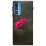 Husa compatibila cu Motorola Edge 20 model Beautiful Rose, Silicon, TPU, Viceversa, Transparent, Carcasa