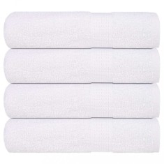 vidaXL Prosoape de du? 4 buc alb 70x140 cm 360 g/m? 100% bumbac foto