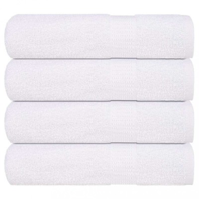 vidaXL Prosoape de m&amp;acirc;nă 4 buc Alb 50x100 cm 360 g/m&amp;sup2; 100% bumbac 136650 foto