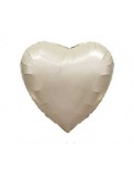 Balon Folie Satin Inima Cream- 45 cm