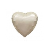 Balon Folie Satin Inima Cream- 45 cm
