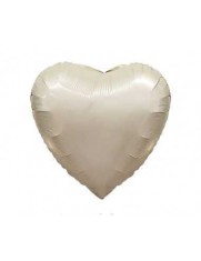 Balon Folie Satin Inima Cream- 45 cm foto