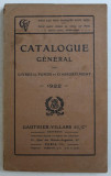 CATALOGUE GENERAL DES LIVRES DE FONDS ET D &#039; ASSORTIMENT , 1922