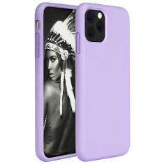 Husa telefon Apple Iphone 11 Pro MAX ofera protectie Lux Ultrasubtire Soft Silk Violet foto