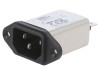 Conector Alimentare AC SCHAFFNER C14 3A 250V Montare Panou Model FN9222R-3-06