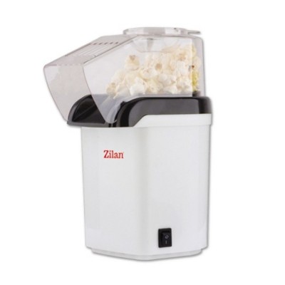 Aparat popcorn Zilan, 1200 W, capac protectie, sistem cu jet de aer cald foto