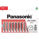 Baterii Panasonic AAA LR03 1.5V Zinc Carbon, set 12 bucati