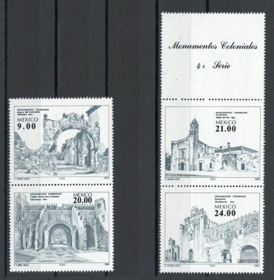 Mexic 1983 MNH - Arhitectura coloniala, nestampilat foto