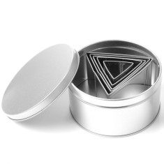 Set triunghiular pentru taiere aluat, Hendi, 6 buc, inox, marimi diferite, inaltime forma 50 mm foto
