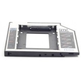 Adaptor HDD Caddy Gembird HDD/SSD, pentru unitati optice de tipul 12.7 mm