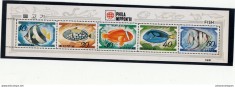 Nord Koreea-1991-PESTI-Streif cu 5 timbre nestampilat