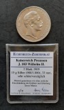 3 Mark &quot;Wilhelm II von Preussen&quot; 1909, Statele germane - G 4453