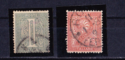 TSV$ - 1863 - 1865 MICHEL 23 - 24 ITALIA STAMPILAT foto