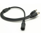 Splitter cablu alimentare 1 x DC 5.5x2.1mm la 3 x DC 5.5x2.1mm M-T, DC1-3