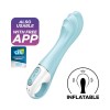 Vibrator Gonflabil Air Pump 5+, Turcoaz, 20.5 cm, Satisfyer