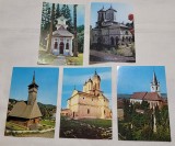 Biserica - Manastire Lot x 5 bucati Carte Postala, Manastirea Dealul Tirgoviste