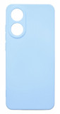 Husa de protectie din silicon pentru OPPO A78 4G, SoftTouch, interior microfibra, Albastru deschis